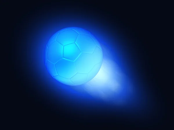 Pallone da calcio astratta in volo — 图库照片