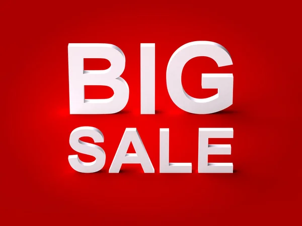 Big Sale 3d Text — Stock Photo, Image