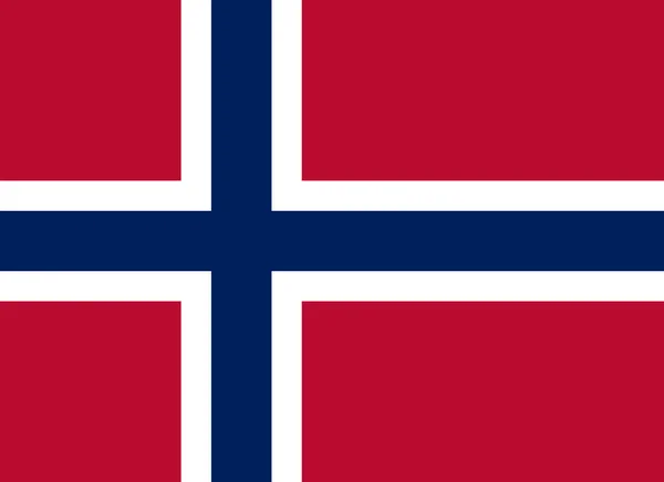 Flagge Norwegens Offizielle Nationalflagge Des Königreichs Norwegen Eines Staates Nordeuropa — Stockvektor