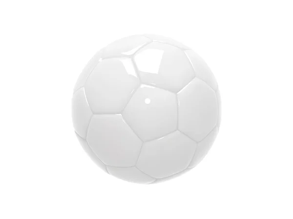 Realistic White Soccer Ball Football Ball White Background Style Vector — Stockvector