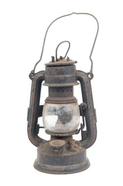 eski paslı gaz lambası