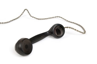 Eski siyah telefon alıcısı