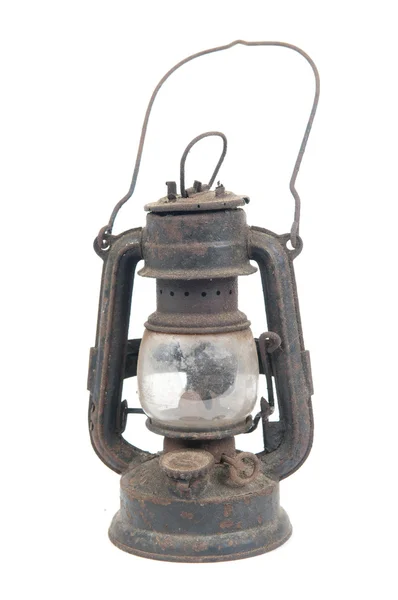 Lámpara vieja de queroseno oxidado —  Fotos de Stock