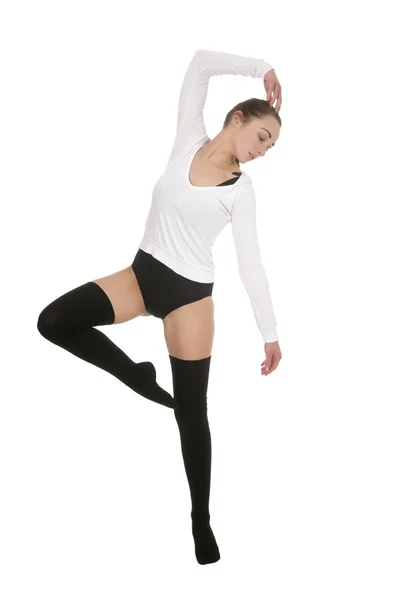 Frau tanzt Ballett — Stockfoto