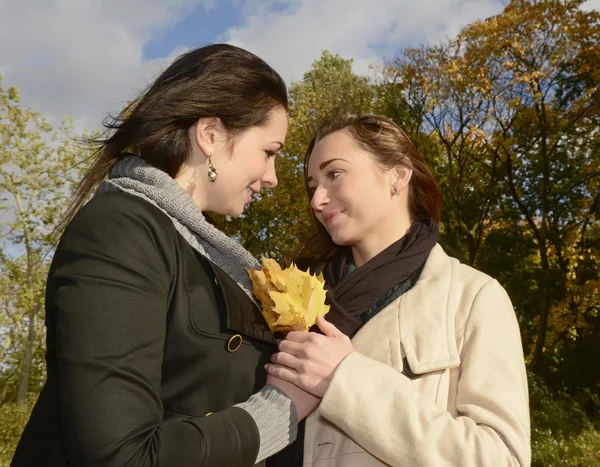 Sorridente amiche — Foto Stock