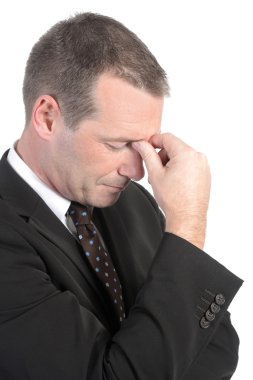stresli iş adamı