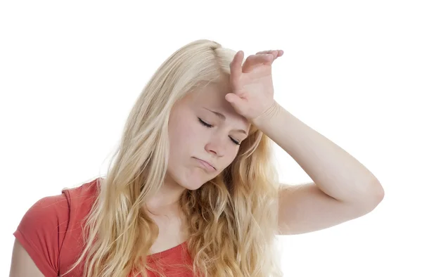 Mujer joven agotada — Foto de Stock