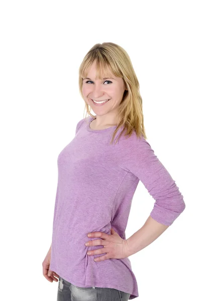 Happy blond woman — Stock Photo, Image