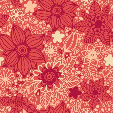 çiçekler ile sorunsuz doku