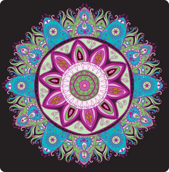 Dekoratif yuvarlak dantel pattern.delicate daire.