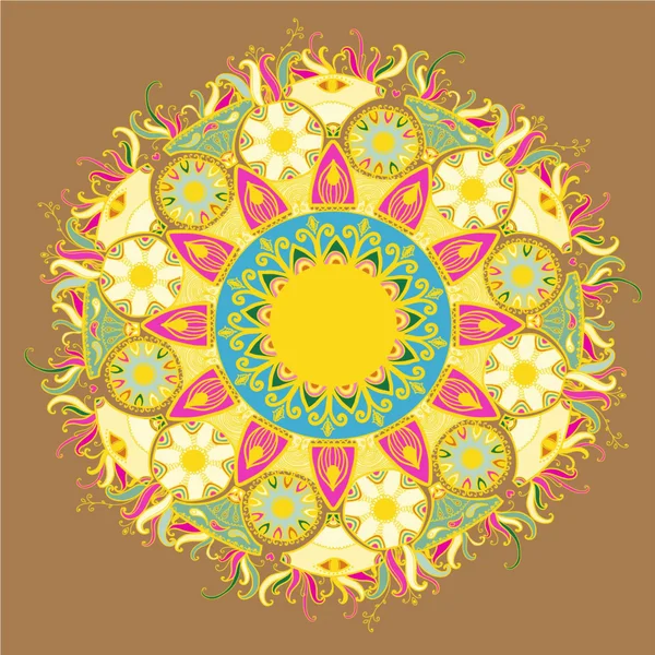 Dekoratif yuvarlak dantel pattern.delicate daire