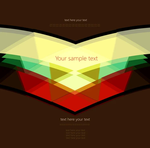 Résumé Rétro fond géométrique avec place pour votre texte — Image vectorielle
