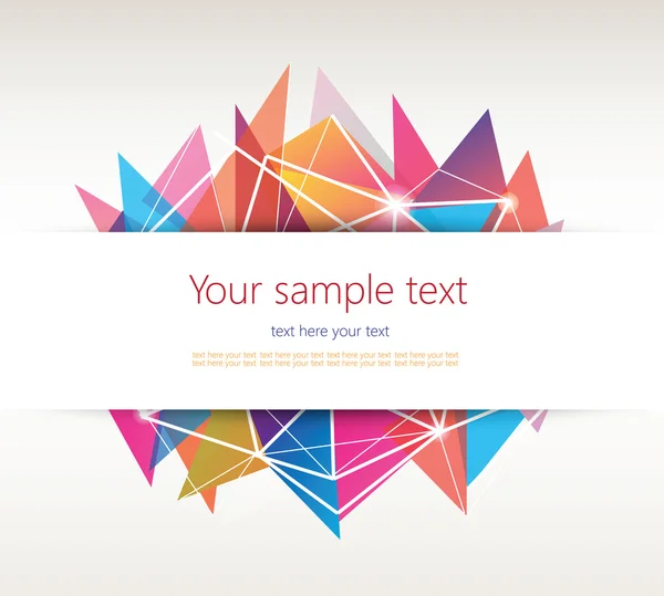 Metnin için yeri olan soyut geometrik arkaplan.