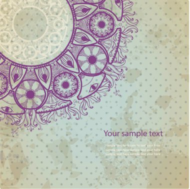 Vintage grunge zemin üzerine davetiye