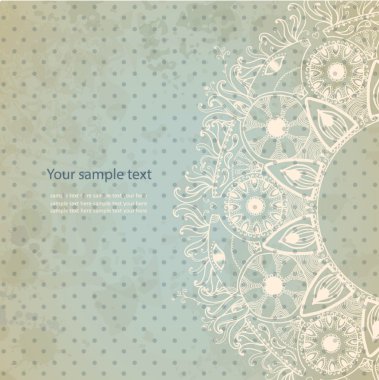 Vintage grunge zemin üzerine davetiye