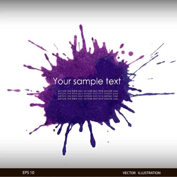 Векторная иллюстрация акварельного баннера Splash — стоковый вектор