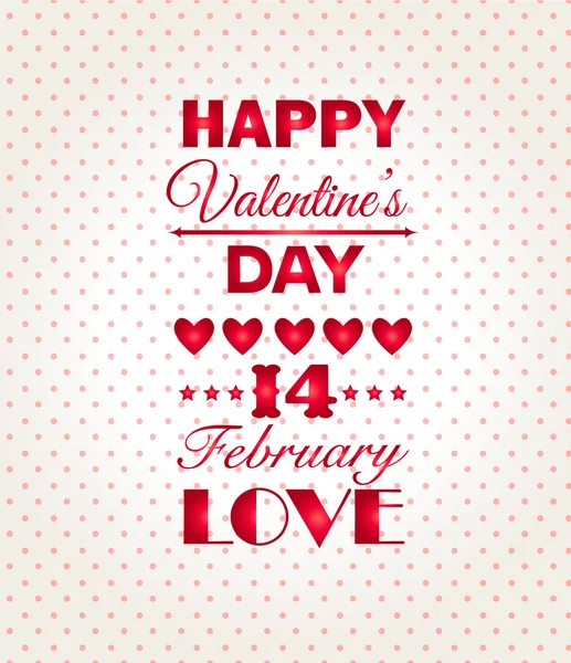 Feliz día de San Valentín fondo. I Love You background . — Vector de stock