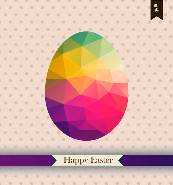 Tarjeta de felicitación de Pascua con lugar para su texto — Vector de stock