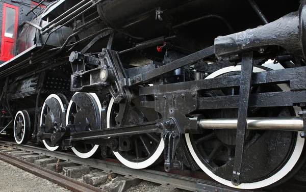 Vieux train de locomotive à vapeur — Photo