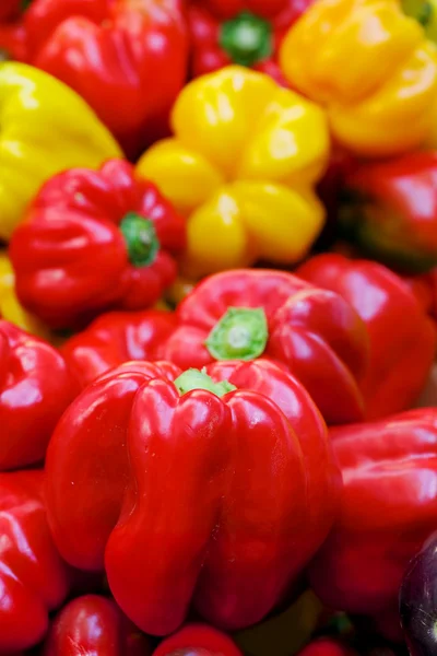 Red and Yellow Bell Peppers — Stock Photo, Image