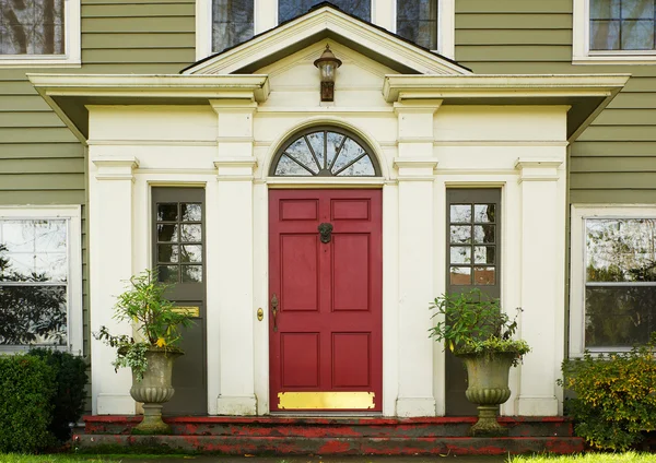 Magenta Door plants — Stock Photo, Image