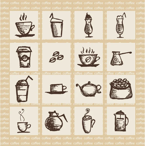 Hot coffee — Stock Vector