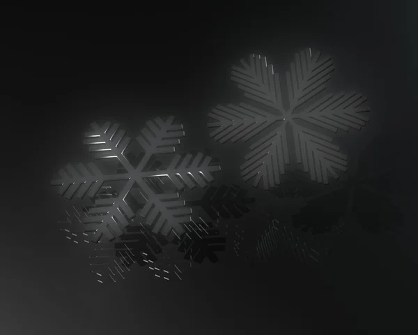 Black snow on black background — Stock Photo, Image