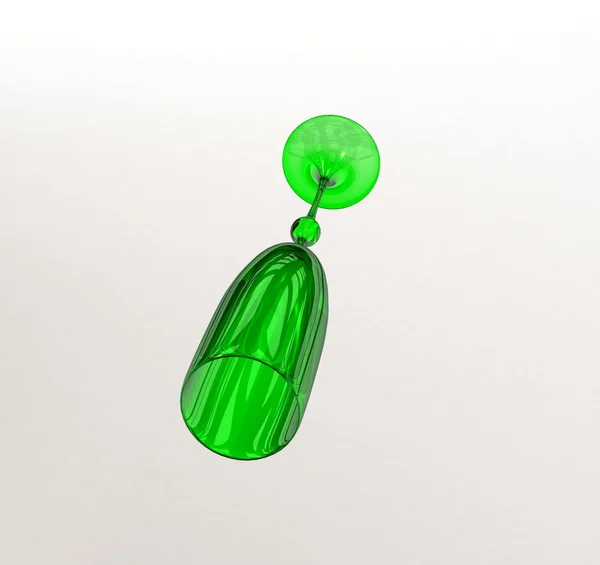 Green wineglass — Stock Photo, Image