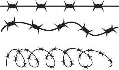 images Thorns Realistic Barbed Wire Drawing thorn fence free vector eps cdr ai