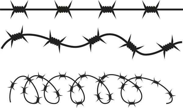 Barbed wire — Stock Vector