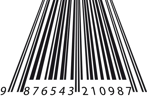 Tilt barcode — Stock Vector