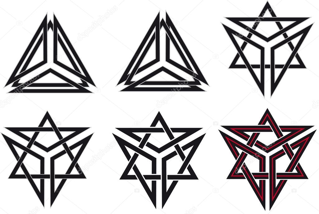 Set of celtic design elements