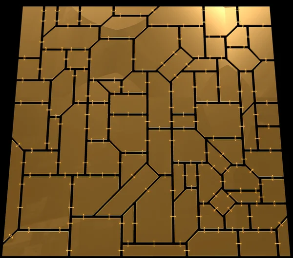 Gold tiles — Stock Photo, Image