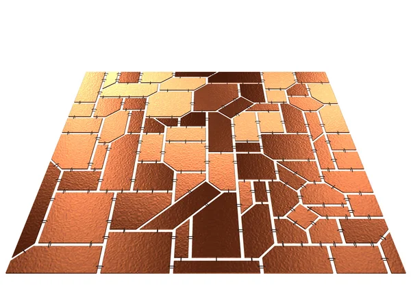 Brown tilt mosaic — Stock Photo, Image