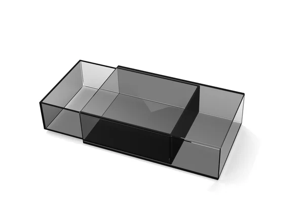 Transparent boxes — Stock Photo, Image