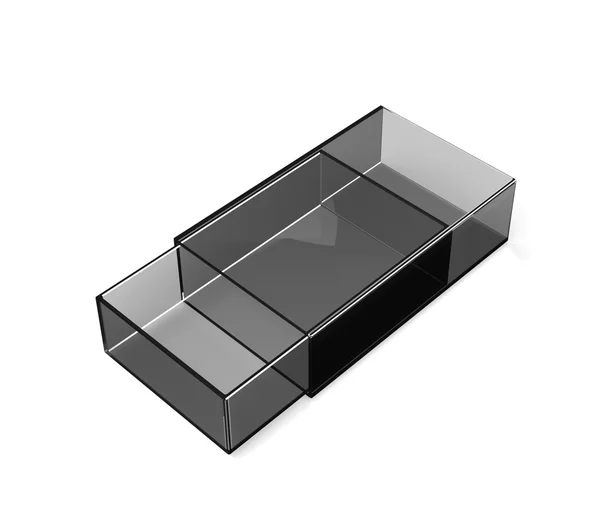 회색 투명 mathbox — 스톡 사진