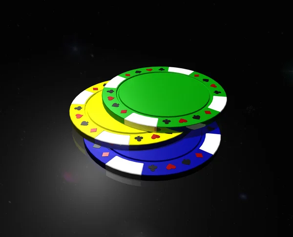 Poker Chips — Stockfoto