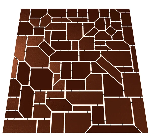 Mosaiikki geometristen levyjen ketjut — kuvapankkivalokuva