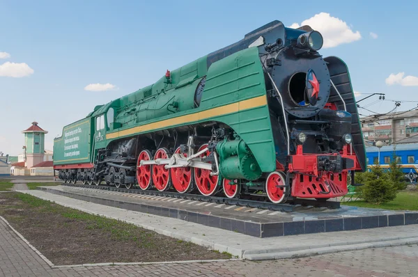Soviet locomotive П36 — Stock Photo, Image