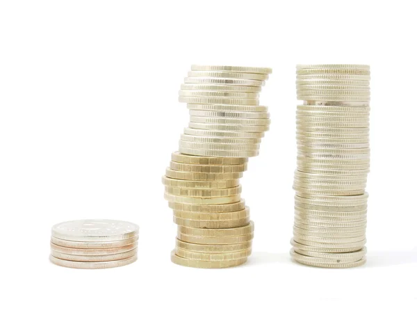 Coins column — Stock Photo, Image