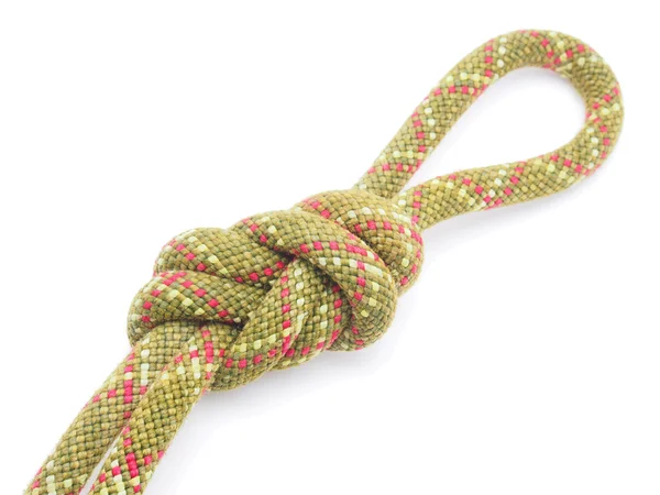 Climbing rope on a white background — Stock Photo, Image