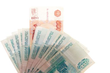 beyaz zemin üzerinde ruble