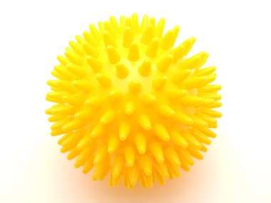 dikenler içinde sarı top