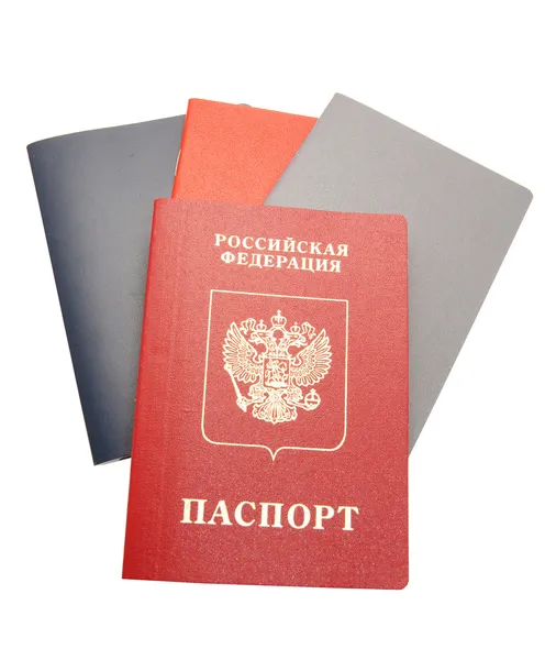 Passeport sur fond blanc — Photo
