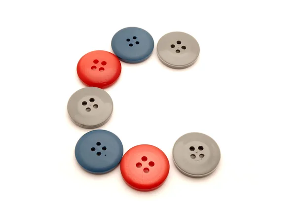 Letters from buttons — Stock Photo, Image