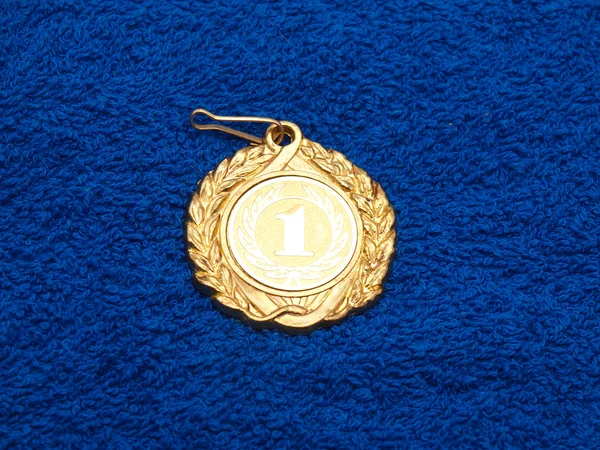 Medal na tkaninie — Zdjęcie stockowe