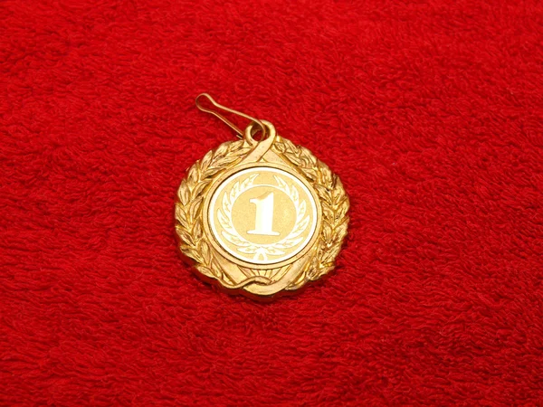 Medal na tkaninie — Zdjęcie stockowe