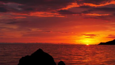 gün batımı ve deniz
