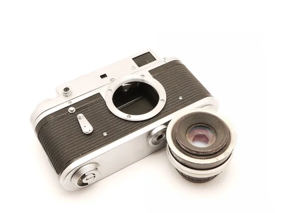 Camera on a white background — Stock Photo, Image