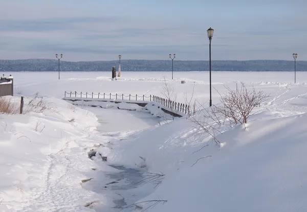 Paesaggio invernale — Foto Stock